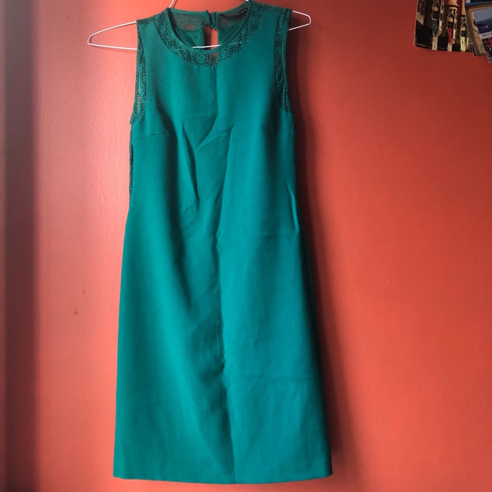 ❤️Zara Trafaluc Green Sleeveless Dress size L